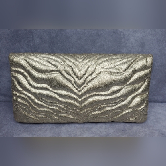 Antonio Melani Gold Metallic Textured‎ Clutch #6 - Picture 6 of 14